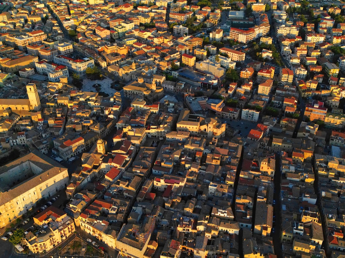 Wohnquartier aus der Luft